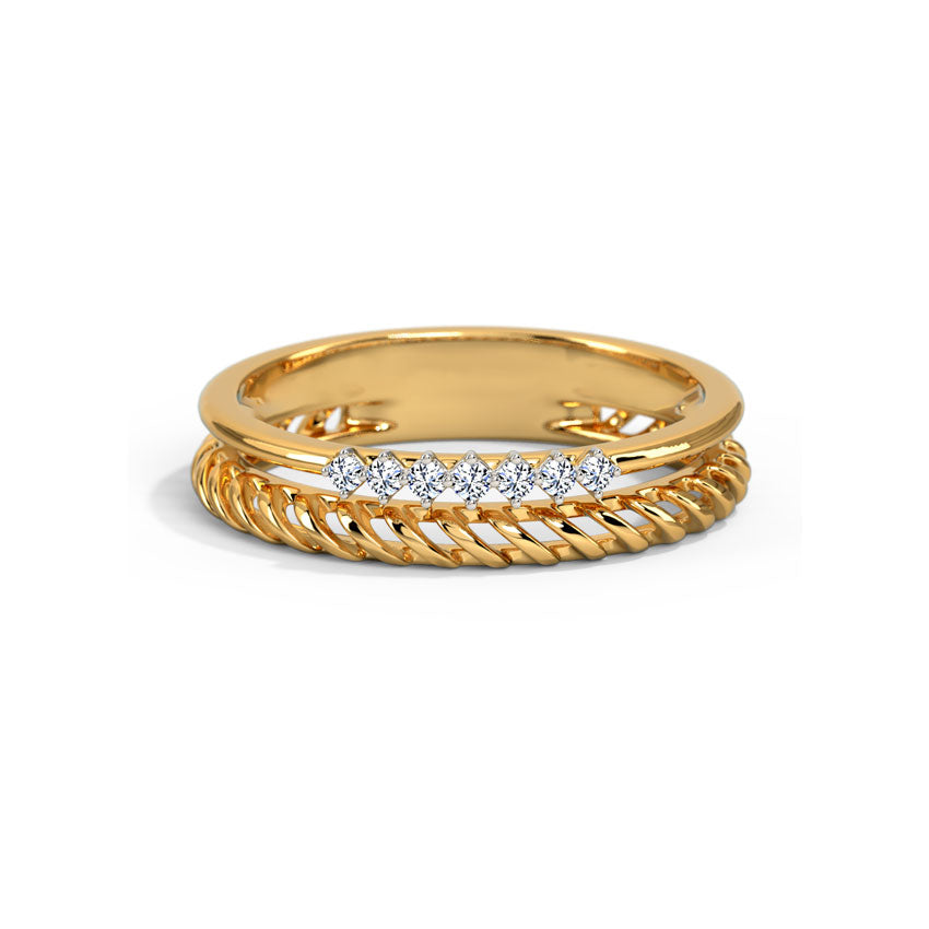 In Line Diamond Band