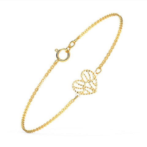 Dreamer Heart Gold Bracelet