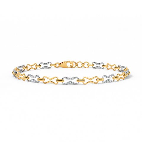 Lock and Lock Diamond Tennis Bracelet