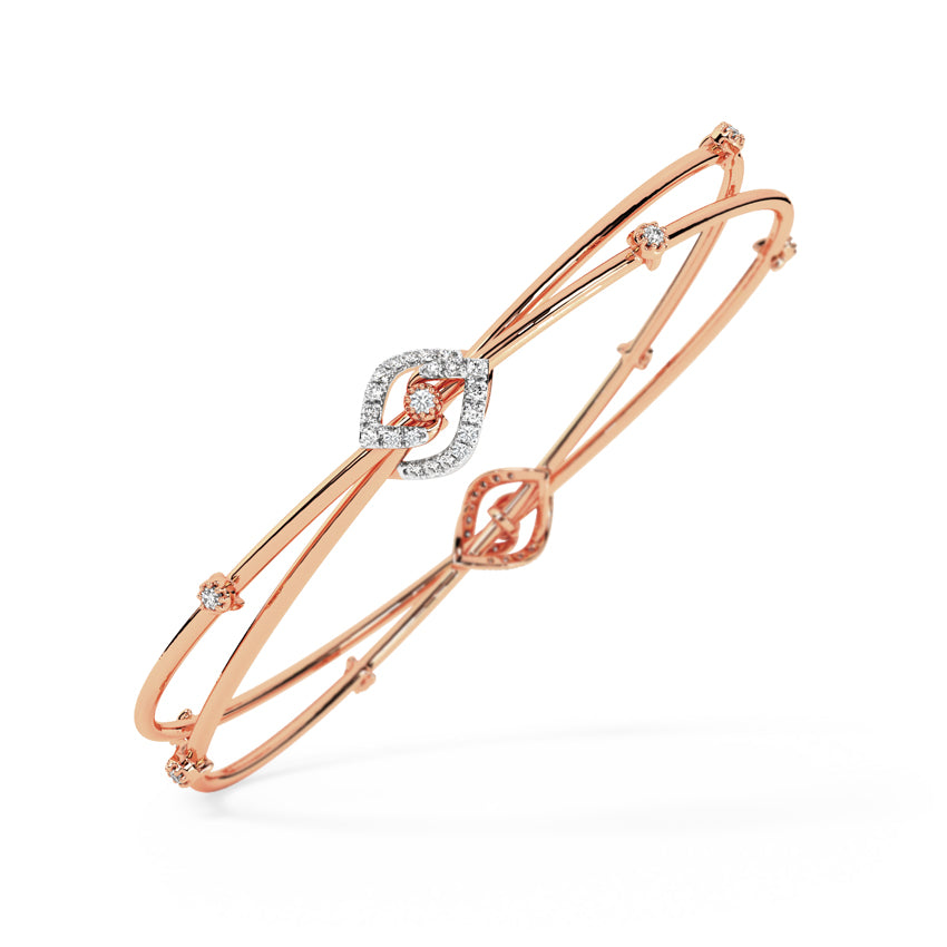 Janaki Twisted Diamond Bangle