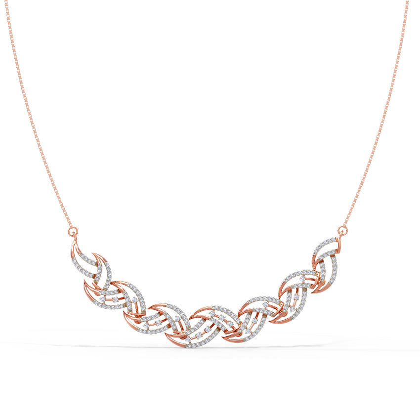 Ellie Wave Diamond Necklace