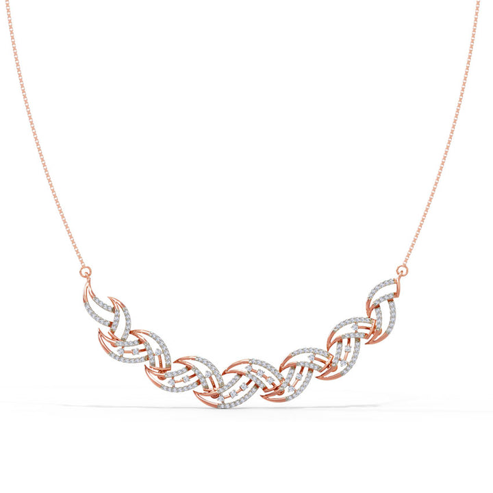 Ellie Wave Diamond Necklace