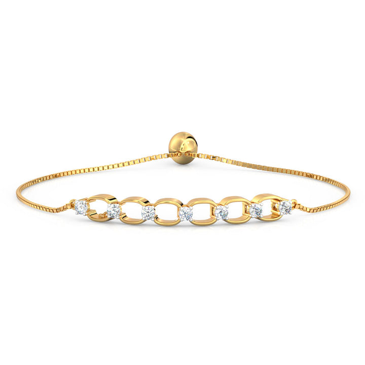 Link Adjustable Diamond Bracelet