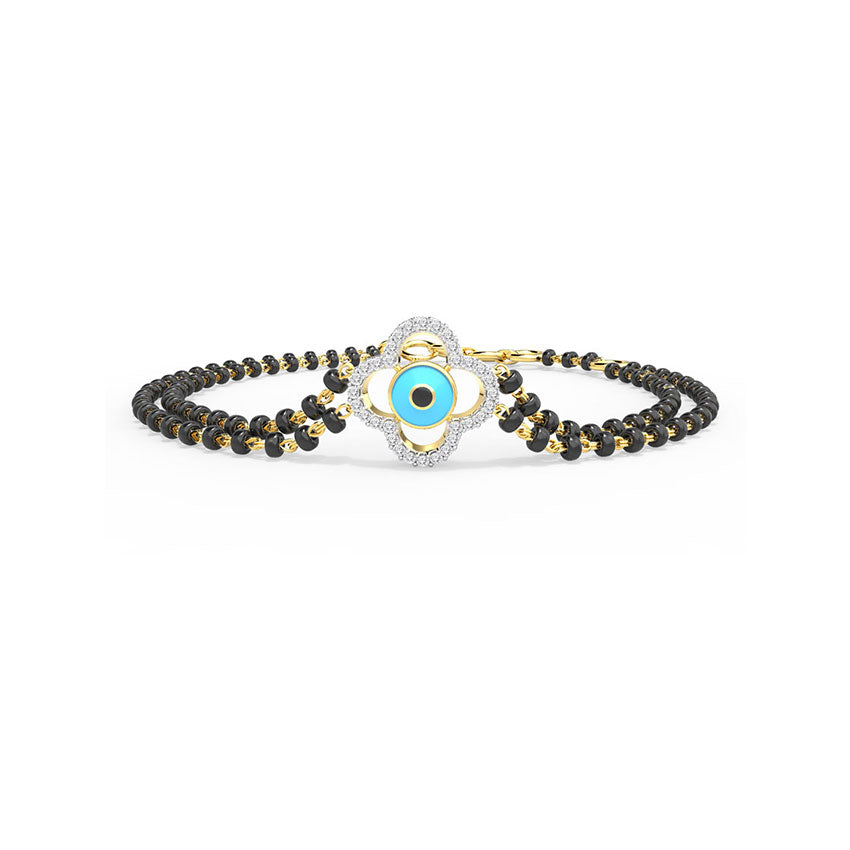 Leena Evil Eye Diamond Mangalsutra Bracelet