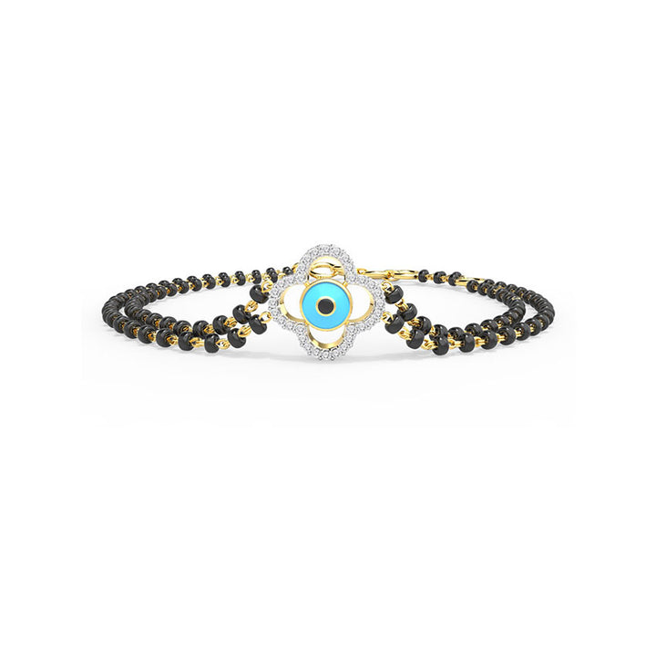 Leena Evil Eye Diamond Mangalsutra Bracelet