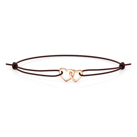 Entwined Heart Gold Bracelet