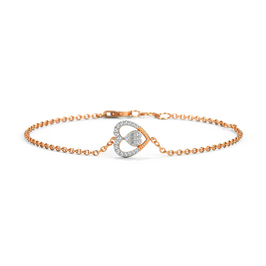 Selona Heart Diamond Bracelet