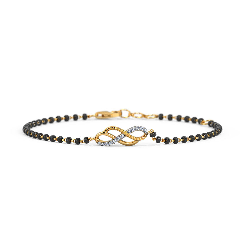 Arden Infinity Diamond Mangalsutra Bracelet