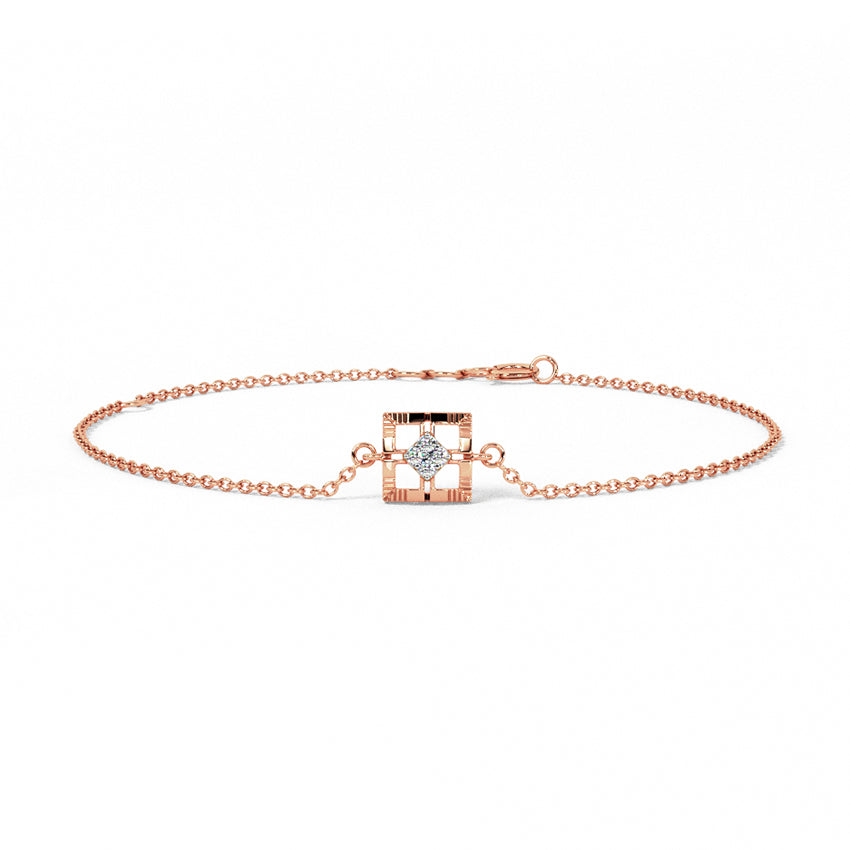 Delicate Quad Diamond Bracelet