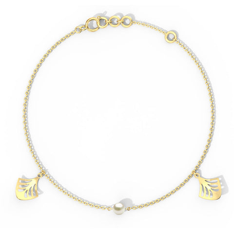 Laila Charm Pearl Bracelet