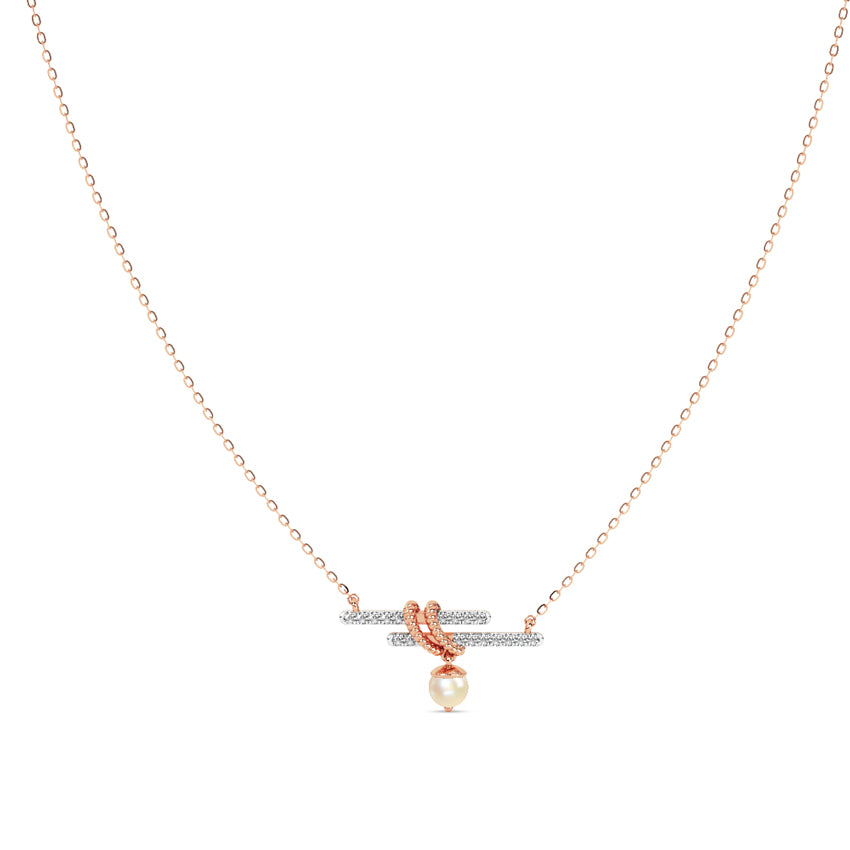 Serene Line Gemstone Necklace