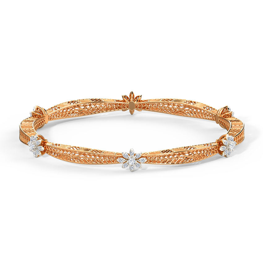 Daisy Mesh Diamond Bangle