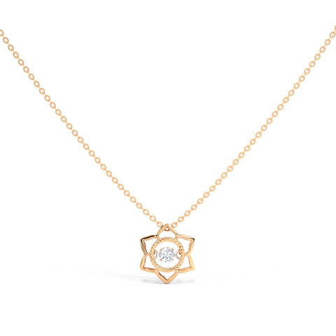 Lily Heartbeat Diamond Necklace