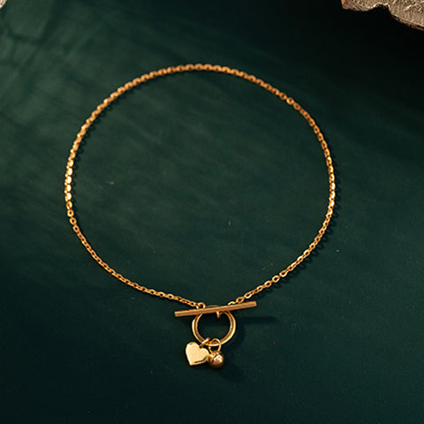 Toggle 22KT Gold Delicate Bracelet