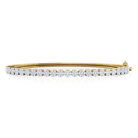 Elegant Cluster Diamond Bracelet