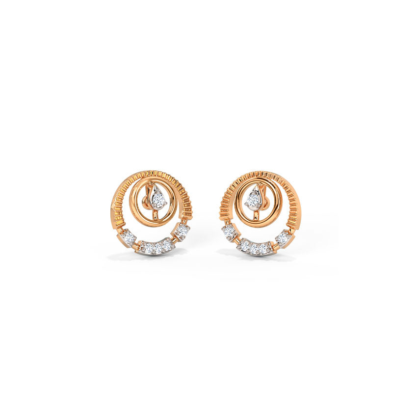 Elegant Diamond Stud Earrings