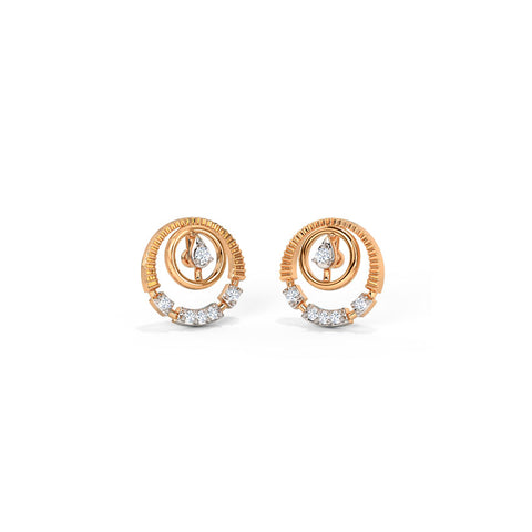 Elegant Diamond Stud Earrings