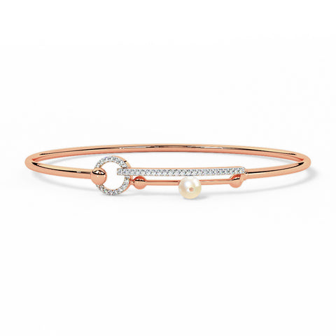 Lily Diamond Tube Bracelet