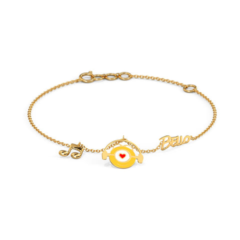 Bello Minion Gold Chain Bracelet