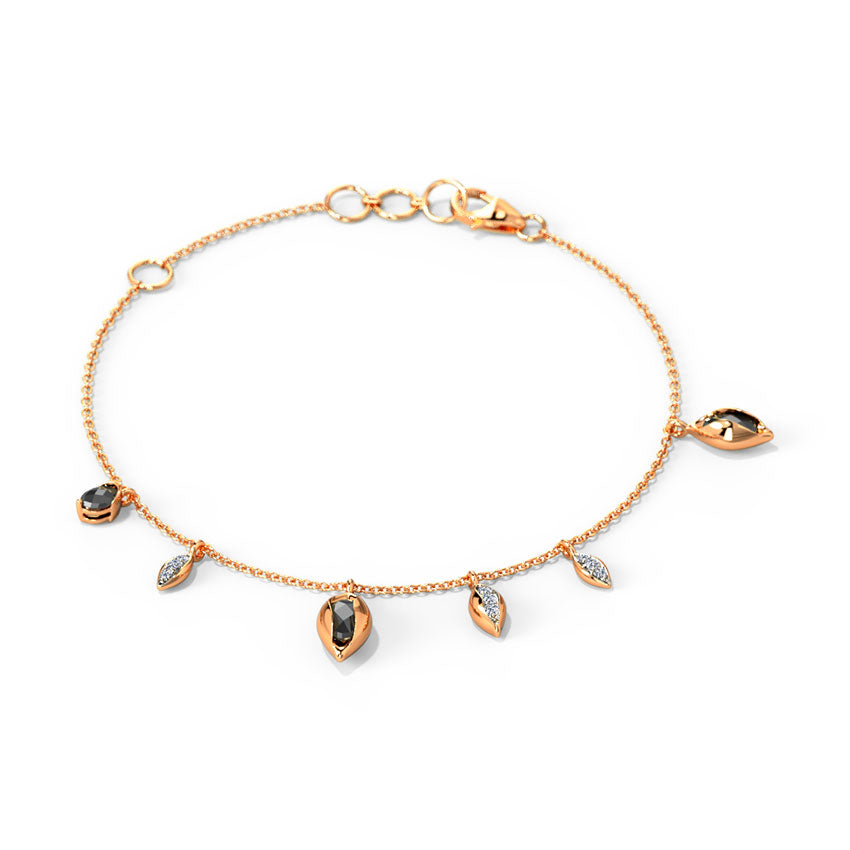 Hanging Buds Gemstone Chain Bracelet