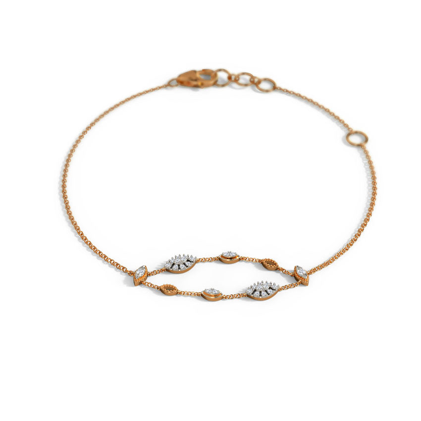 Charming Canopy Diamond Chain Bracelet