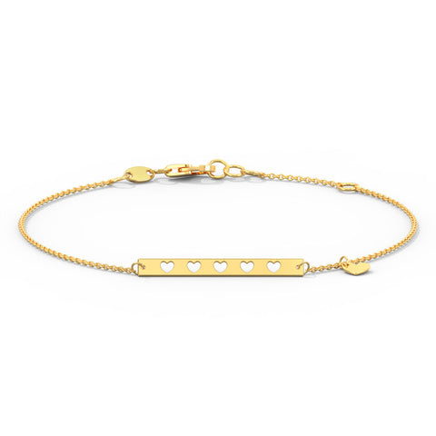 Minimalistic Love Gold Bracelet