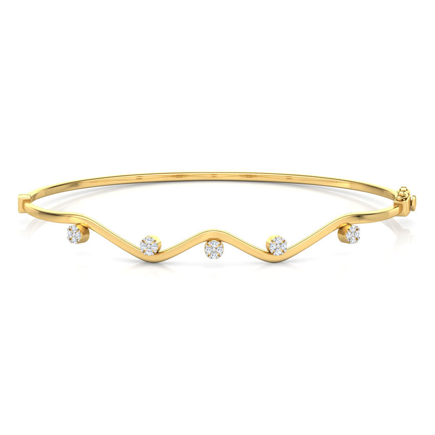 Curvy Cluster Diamond Bracelet
