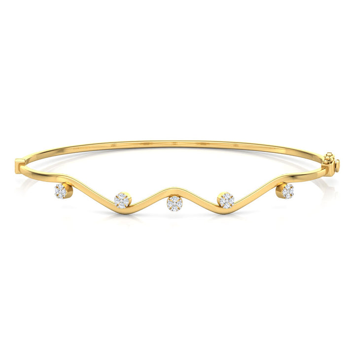 Curvy Cluster Diamond Bracelet