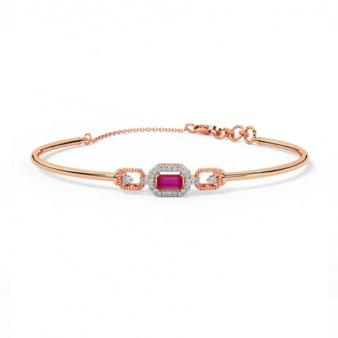 Celestial Serenity Diamond Tube Bracelet