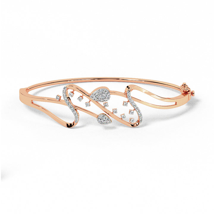 Wave Symphony Diamond Bracelet