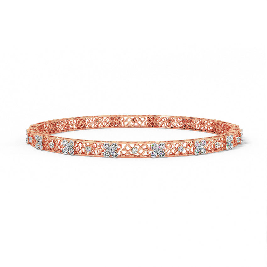 Lattice Lustre Diamond Bangle