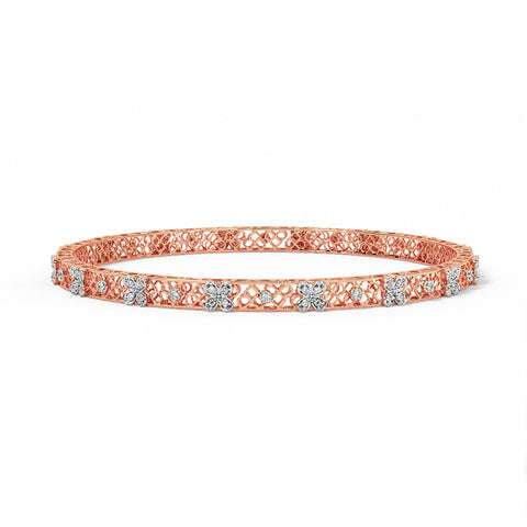 Lattice Lustre Diamond Bangle