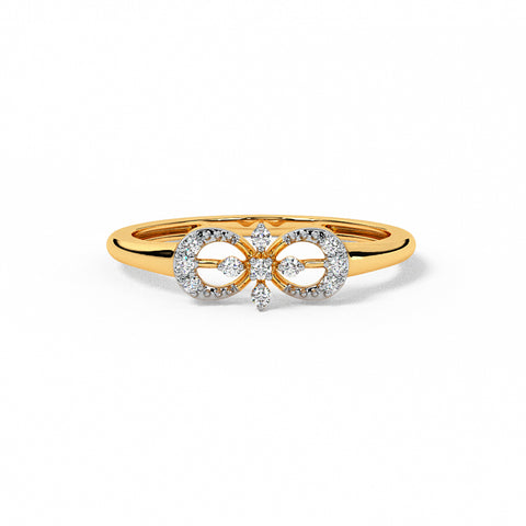 Elegant Floret Diamond Ring