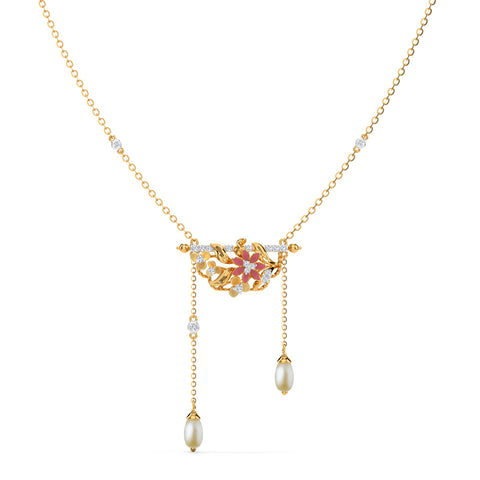 Petals of Poise Pearl Necklace