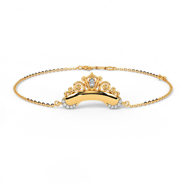 Cinderella Persoanlised Crown Bracelet