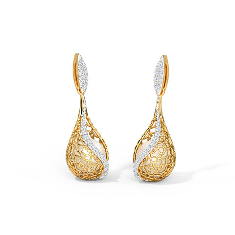 Jisha Ornate Pearl Drop Earrings