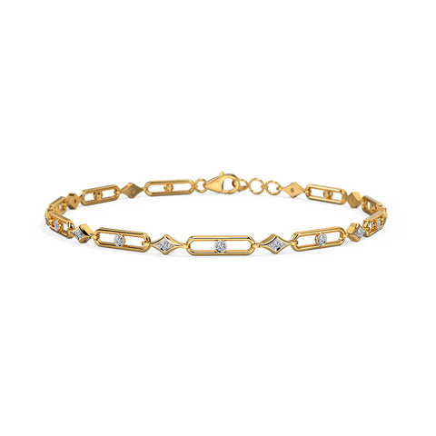 Glint & Glow Diamond Chain Bracelet