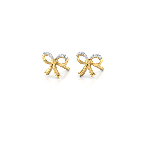 Jessy Bow Kids' Diamond Earrings