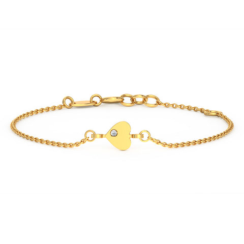 Classic Heart Gemstone Bracelet