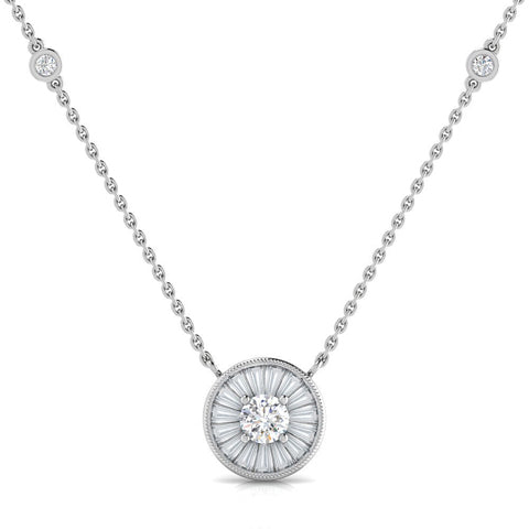 Circle of Bloom Diamond Necklace