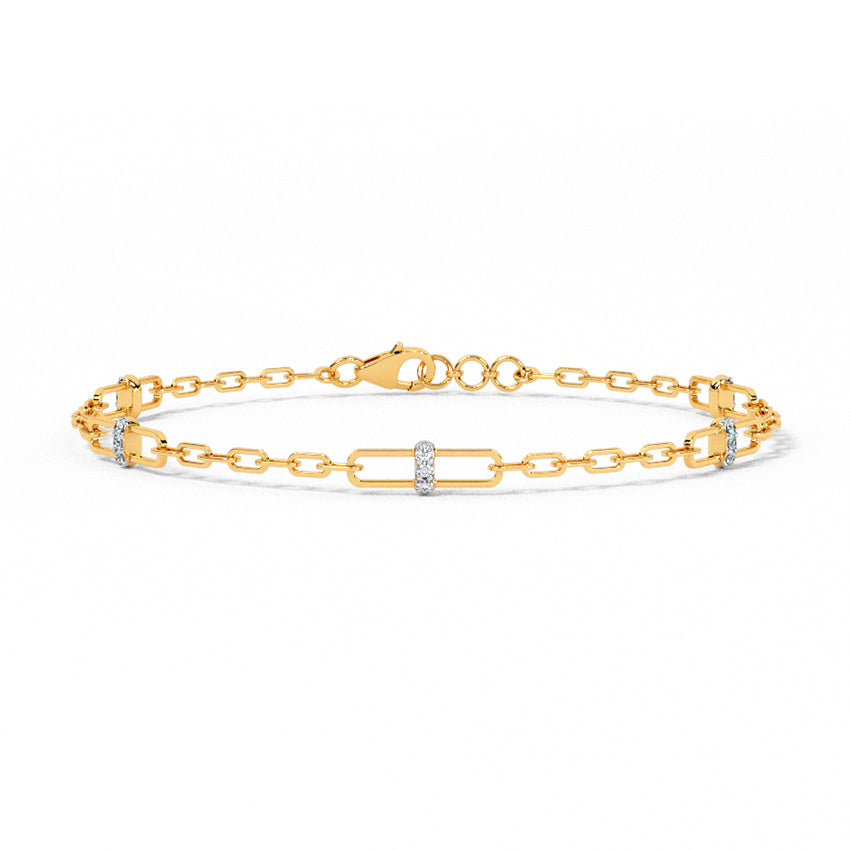 Cuban Chain Diamond Tennis Bracelet