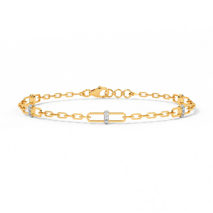 Cuban Chain Diamond Tennis Bracelet