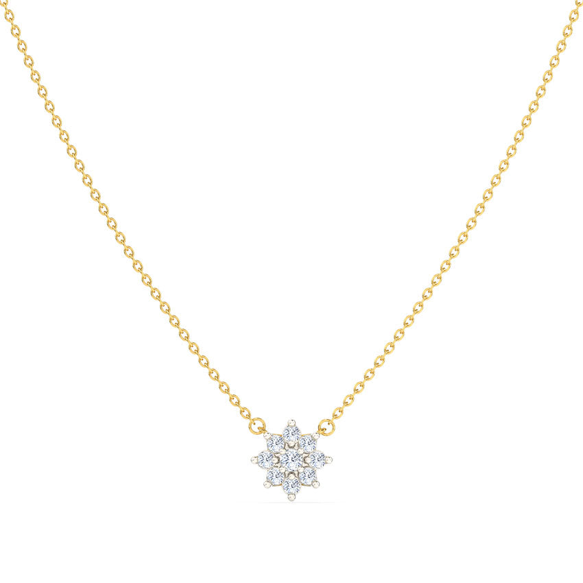 Allure Cluster Diamond Necklace