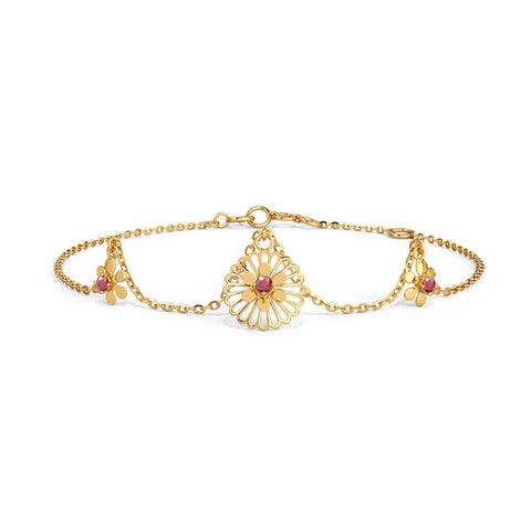 Mishka Cutout Gemstone Bracelet
