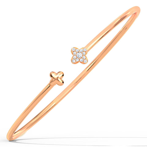Duo Bud Diamond Bracelet