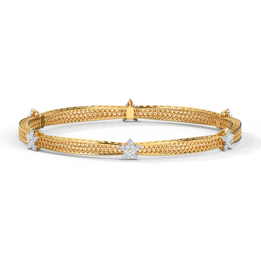 Blossom Mesh Diamond Bangle