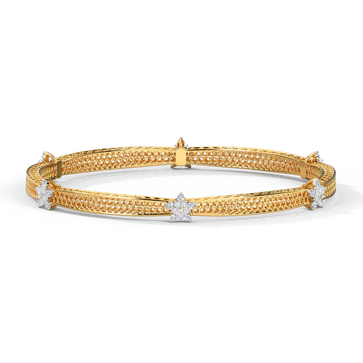 Blossom Mesh Diamond Bangle
