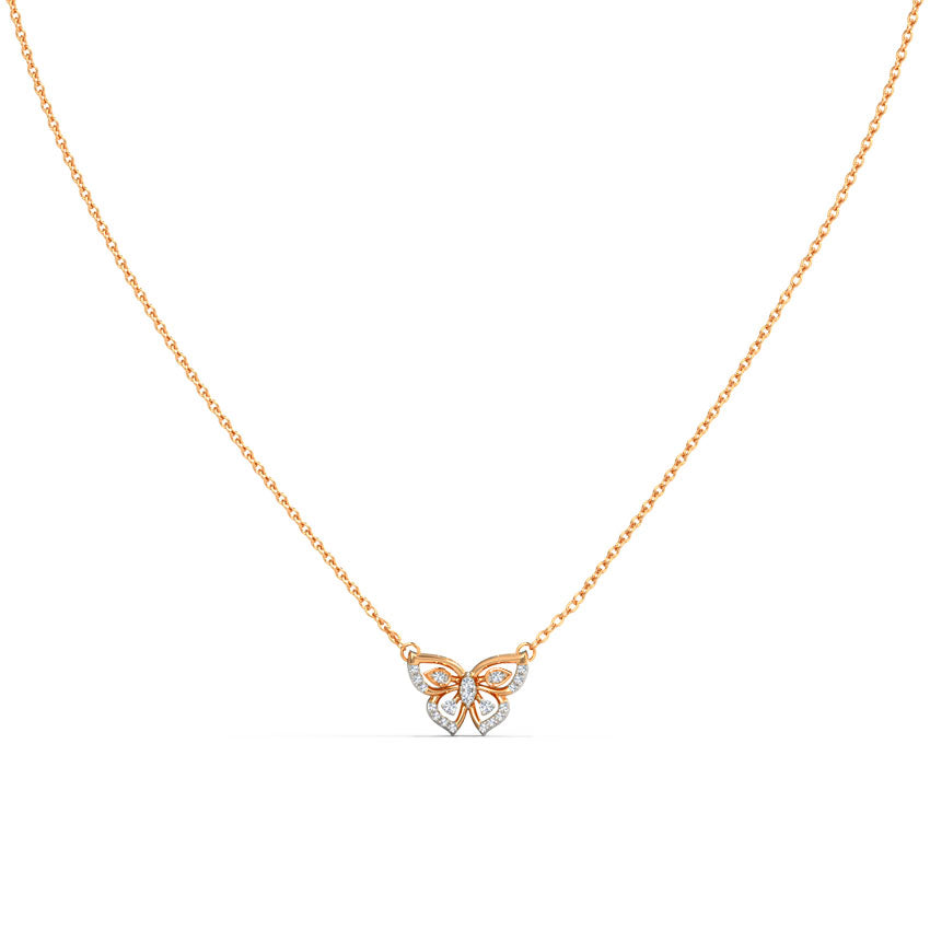 Fluttering Papillon Diamond Necklace