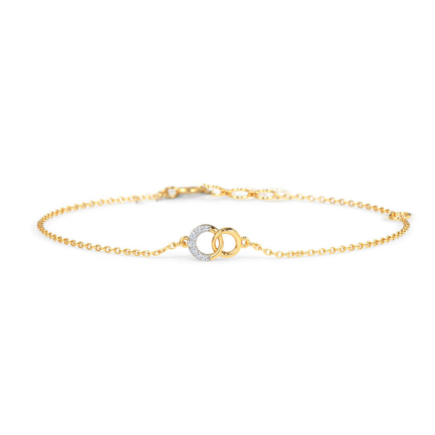 Eternally Linked Diamond Chain Bracelet
