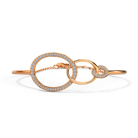 Twinkling Twine Diamond Tube Bracelet